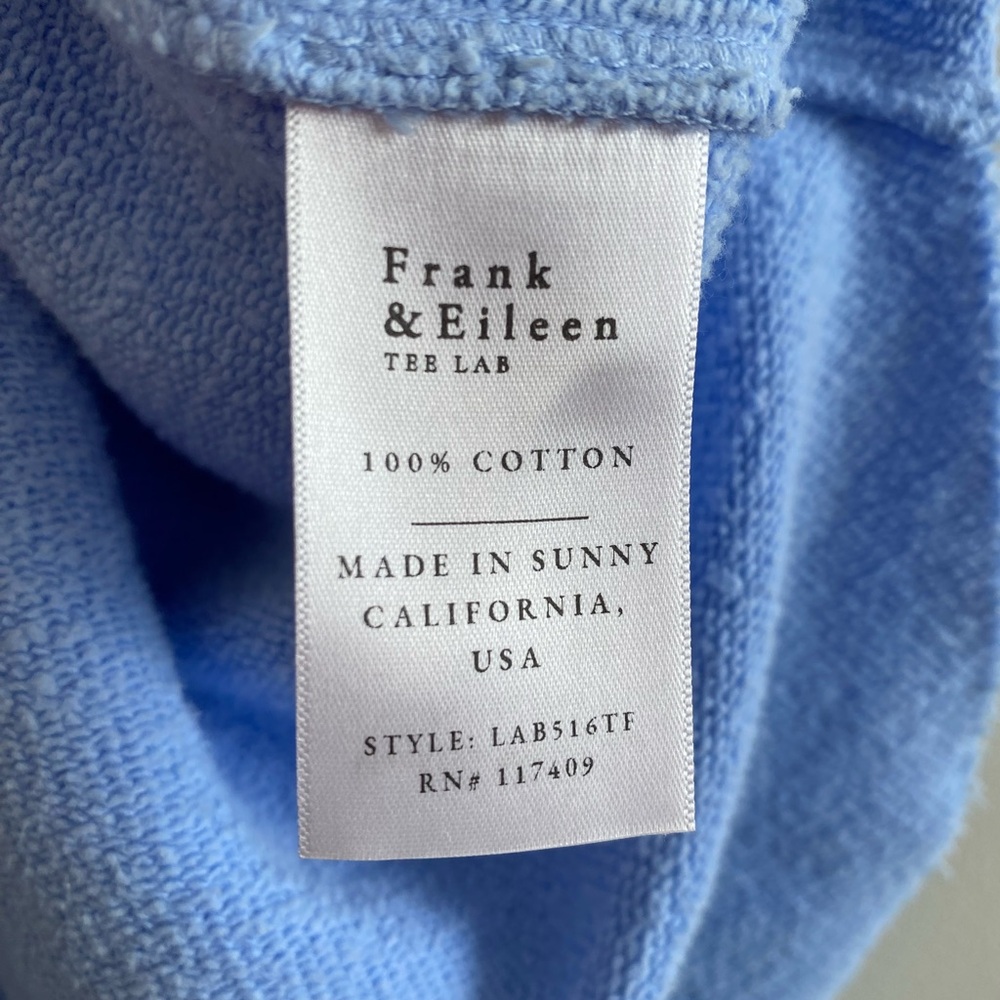 Frank & Eileen Blue Anna Long Sleeve Capelet Triple Fleece Sweatshirt Size XL - Picture 10 of 10